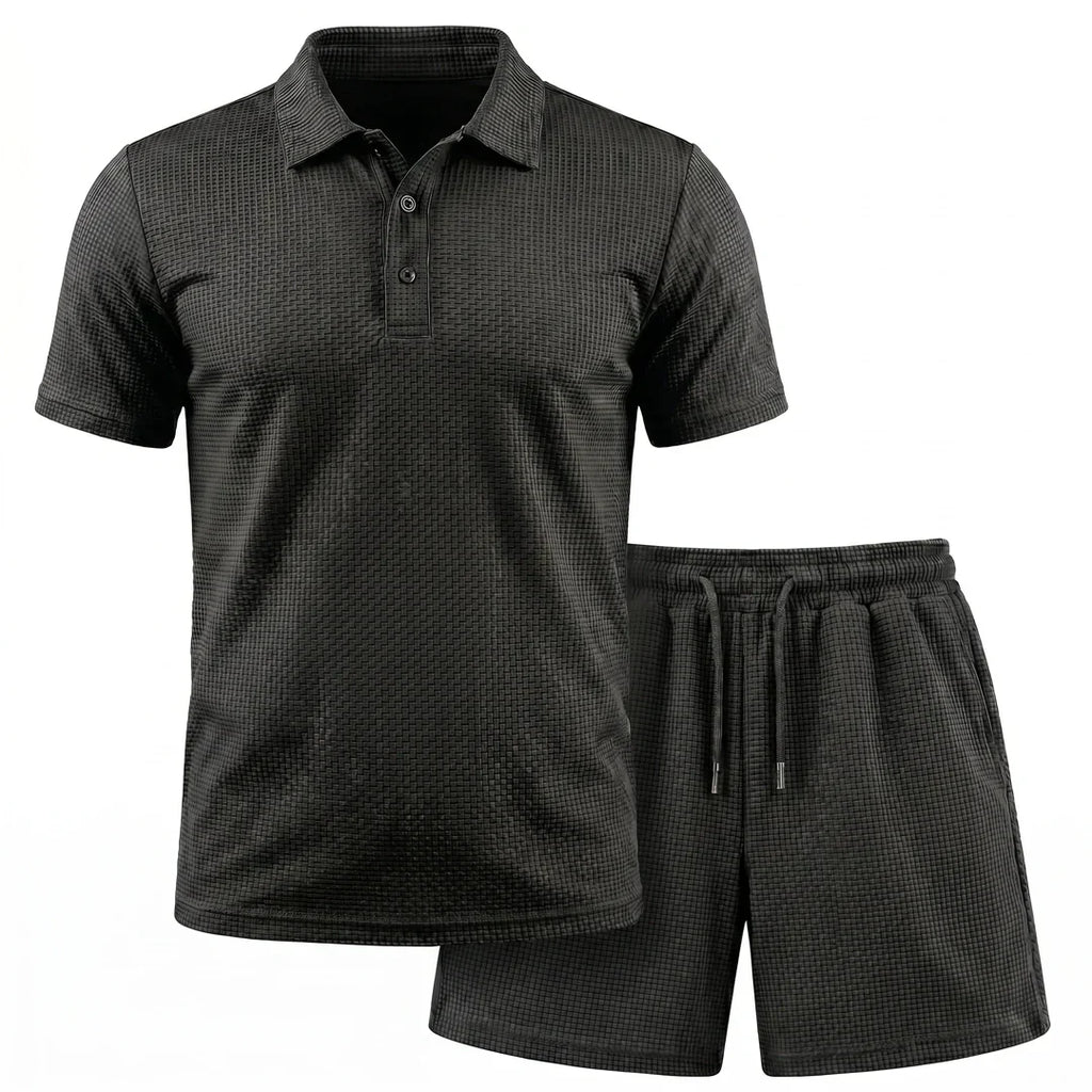 Capri Set – Men’s Ultra Comfortable Shorts and Polo Shirt