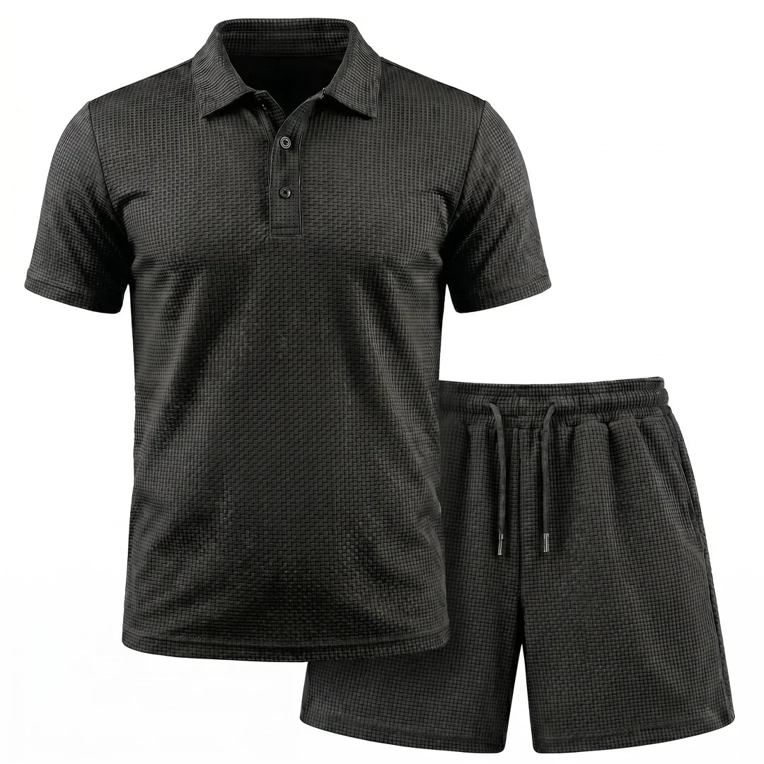 Capri Set – Men’s Ultra Comfortable Shorts and Polo Shirt