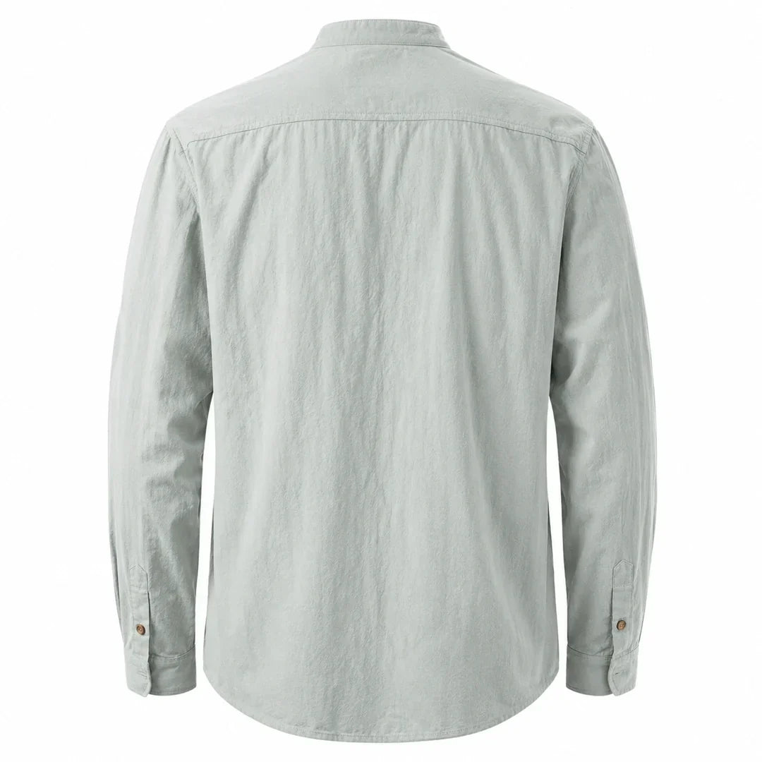 Kyoto - Men's Ultra Comfortable Band Collar Shirt
