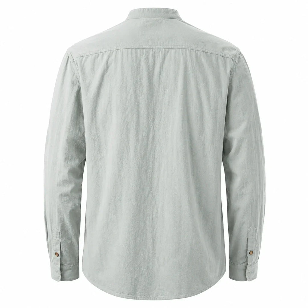 Kyoto - Men's Ultra Comfortable Band Collar Shirt