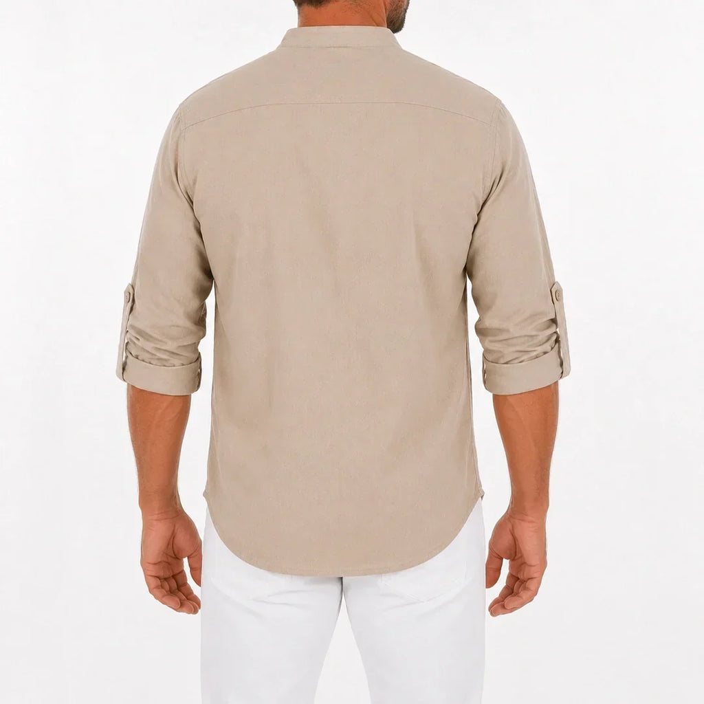 Caspian Men’s Relaxed-Fit Lace-Up Shirt