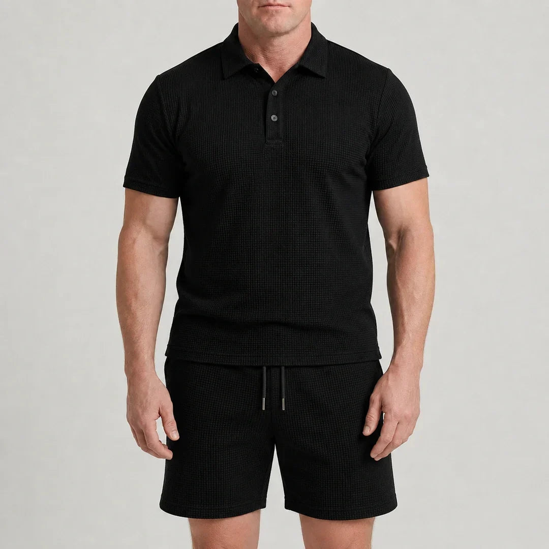 Capri Set – Men’s Ultra Comfortable Shorts and Polo Shirt